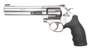 Smith & Wesson 12460 Model 648  22 WMR Stainless Steel 6" Full Underlug Barrel, 8rd Cylinder & K-Frame, Synthetic Grip, Internal Lock | Elite Firearms