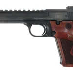 Smith & Wesson 178031 41 Performance Center Full Size Frame 22 LR 10+1, 5.50" Blued Button Rifled/Picatinny Rail Barrel, Blued Serrated Slide & Frame, Custom Wood Target Grip, Thumb Safety | Elite Firearms