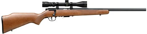 Savage Arms 96222 93R17 GVXP 17 HMR Caliber with 5+1 Capacity, 21" Barrel, Matte Blued Metal Finish, Satin Hardwood Stock & AccuTrigger Right Hand (Full Size) Includes 3-9x40mm Scope | Elite Firearms