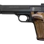 Smith & Wesson 130511 41 Full Size Frame 22 LR 10+1, 5.50" Blued Button Rifled Steel Barrel, Serrated Slide & Frame, Checkered Wood Target Grip | Elite Firearms