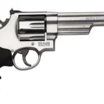 Smith & Wesson 163606 Model 629 44 Rem Mag or 44 S&W Spl Stainless Steel 6" Barrel & 6rd Cylinder, Satin Stainless Steel N-Frame, Red Ramp Front/White Outline Rear Sights | Elite Firearms