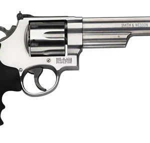 Smith & Wesson 163606 Model 629  44 Rem Mag or 44 S&W Spl Stainless Steel 6" Barrel & 6rd Cylinder, Satin Stainless Steel N-Frame,  Red Ramp Front/White Outline Rear Sights