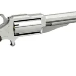 North American Arms 18604C 1860 The Earl *CA Compliant 22 LR or 22 WMR Caliber with 4" Barrel, 5rd Capacity Cylinder, Overall Stainless Steel Finish & Rosewood Boot Grip Includes Cylinder | Elite Firearms