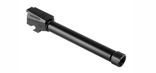 SilencerCo AC2413 Threaded Barrel 5.46" 9mm Luger, Black Nitride Stainless Steel, Fits Sig P320 Full Size | Elite Firearms