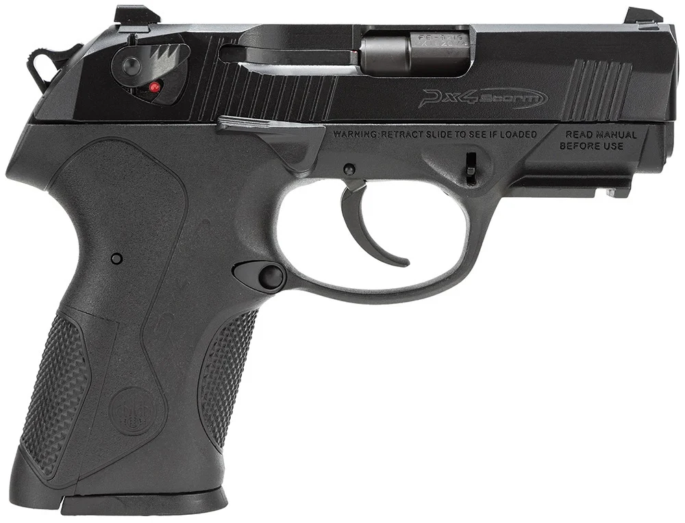 Beretta USA JXC9F21 Px4 Storm Compact 9mm Luger 15+1 3.27" Black Steel Barrel, Black Bruniton Serrated Steel Slide, Black Polymer Frame w/Picatinny Rail & Interchangeable Backstrap Grip, Ambidextrous | Elite Firearms