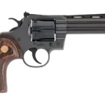 Colt Mfg PYTHONBP5WTS Python  357 Mag 6 Shot 5" Blued Carbon Steel Vent Rib Barrel, Cylinder & Frame, Wood Grip, Exposed Hammer | Elite Firearms
