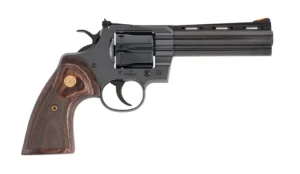 Colt Mfg PYTHONBP5WTS Python  357 Mag 6 Shot 5" Blued Carbon Steel Vent Rib Barrel, Cylinder & Frame, Wood Grip, Exposed Hammer | Elite Firearms