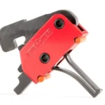 Patriot Ordnance Factory 00858 Drop-In  Single-Stage Flat Trigger with 3.50 lbs Draw Weight & Black/Red Finish for AR-Platform | Elite Firearms