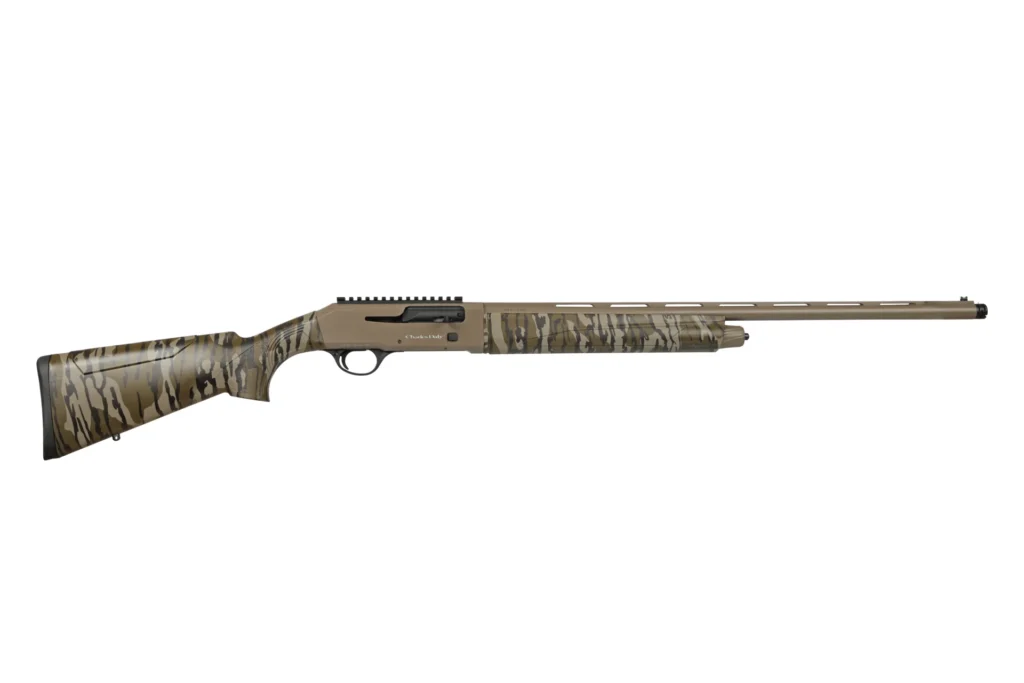 Charles Daley 601 Semi-Auto Shotgun 20ga 3" Chamber 4rd Capacity 26" Barrel Bottomland Camo Synthetic FDE Receiver | Elite Firearms