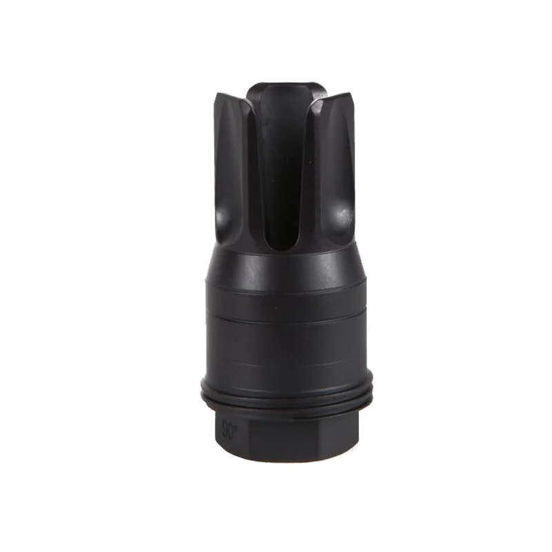 Sig Sauer SL76258X2490DEGF Clutch-Lok QD Q.D. Flash Hider Black Stainless Steel with 5/8" 24 tpi Threads for 7.62mm 90 Degree Taper | Elite Firearms
