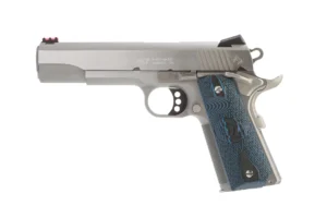 Colt Mfg O1073CCP Competition 38 Super 9+1 5" National Match Barrel, Stainless Steel Serrated Slide, Stainless Steel Frame w/Beavertail, Competition Blue G10 Grip | Elite Firearms