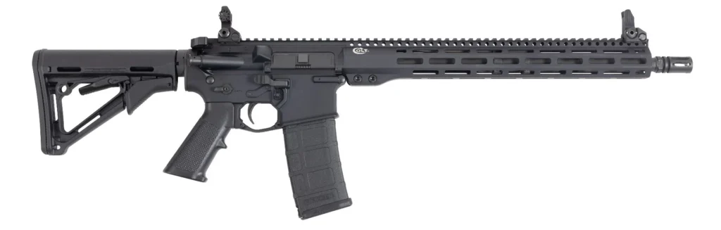 Colt Mfg CM55616M5S M5 Carbine Sentry 5.56x45mm NATO Caliber with 16.10" Barrel, 30+1 Capacity, Black Hard Coat Anodized Metal Finish, Black Collapsible Stock & Black A2 Grip Right Hand | Elite Firearms