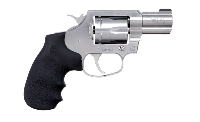 Colt Mfg KCOBRASB2BBS King Cobra Carry 357 Mag 6 Shot 2" DA/SA Brushed Stainless Steel Barrel, Cylinder & Frame, Black Hogue Rubber w/Finger Grooves Grip | Elite Firearms