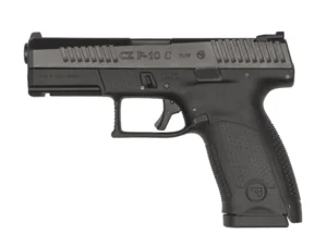 CZ-USA 01531 P-10 C 9mm Luger 10+1, 4.02" Black Steel Barrel, Black Nitride Serrated Steel Slide, Black Polymer Frame w/Picatinny Rail, Black Interchangeable Backstrap Grip | Elite Firearms