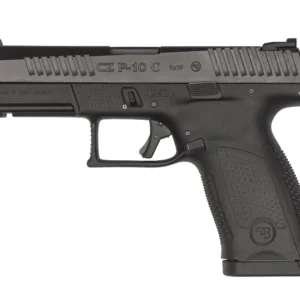 CZ-USA 01531 P-10 C 9mm Luger 10+1, 4.02" Black Steel Barrel, Black Nitride Serrated Steel Slide, Black Polymer Frame w/Picatinny Rail, Black Interchangeable Backstrap Grip