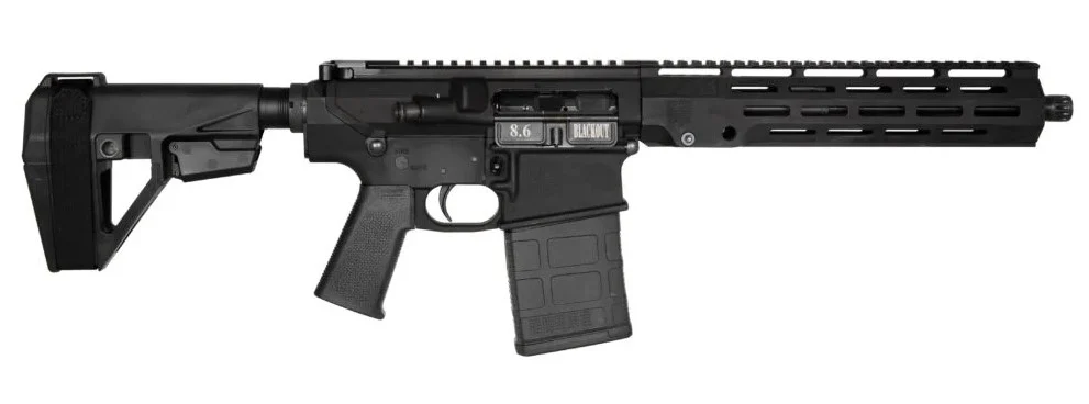 Diamondback DB1200W001 DB10 8.6 Blackout 20+1 12" Black Nitride 11" M-LOK Handguard SBA5 Brace Magpul MOE K2 Grip | Elite Firearms