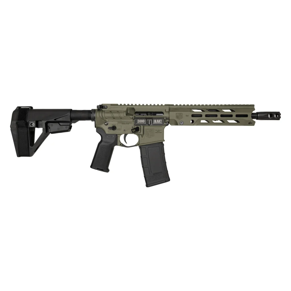 Diamondback DB15 Handgun .300 Blk 30rd Magazine 10.5" 5/8x24 Threaded Barrel OD Green with SBA5 Brace | Elite Firearms