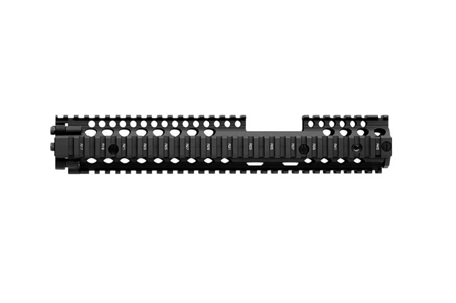 Daniel Defense 0100408030006 M4A1 FSP RIS II Handguard 12.25" 2-Piece, Free-Floating Style Made of 6061-T6 Aluminum with Black Anodized Finish & Picatinny Rail for AR-15 | Elite Firearms
