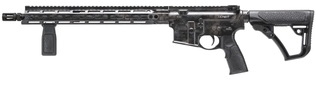 Daniel Defense 0212802267055 DDM4 V7 *CA Compliant 5.56x45mm NATO 16" 10+1 Rattlecan Cerakote 6 Position w/SoftTouch Overmolding Stock | Elite Firearms