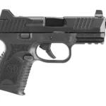 FN 66100782 509CT w/Optic Compact 9mm Luger 12+1/24+1, 4.32" Black Steel Threaded Barrel, Black PVD Optic Cut/Serrated Stainless Steel Slide, Black Polymer Frame w/Picatinny Rail | Elite Firearms