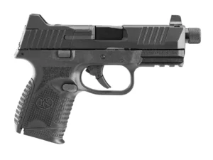 FN 66100782 509CT w/Optic Compact 9mm Luger 12+1/24+1, 4.32" Black Steel Threaded Barrel, Black PVD Optic Cut/Serrated Stainless Steel Slide, Black Polymer Frame w/Picatinny Rail | Elite Firearms