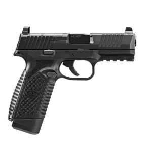 FN 66101389 545 MRD Full Size 45 ACP 10+1 4.10" Black Target Crown Steel Barrel, Black PVD Optic Cut/Serrated Steel Slide & Polymer Frame w/Picatinny Rail, Ambidextrous
