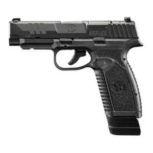 FN 66101759 Reflex XL MRD Micro-Compact Frame 9mm 15+1/18+1 3.80" Black Target Crown Steel Barrel, Optic Cut/Serrated Black Slide, Polymer Frame w/Picatinny Rail, Interchangeable Backstrap Grip | Elite Firearms