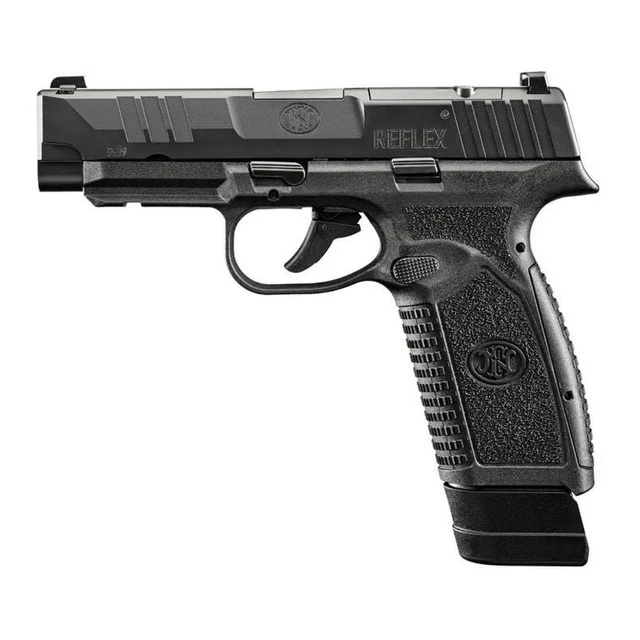 FN 66101759 Reflex XL MRD Micro-Compact Frame 9mm 15+1/18+1 3.80" Black Target Crown Steel Barrel, Optic Cut/Serrated Black Slide, Polymer Frame w/Picatinny Rail, Interchangeable Backstrap Grip | Elite Firearms