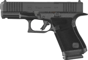 Glock P61950201 G19 Gen6 9mm Luger 10+1 4.02" Black GMB Barrel & Optic Ready/Serrated Slide, Black Polymer Frame w/Accessory Rail, Interchangeable Backstrap Grip, Ambidextrous | Elite Firearms
