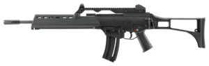 HK 81000994 G36 22 LR 20+1 18.13" Black Barrel w/Flash Suppressor, Black Receiver w/Picatinny Rail, Black Folding Synthetic Stock, Black Polymer Grip