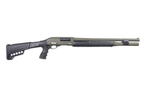 Gforce Arms GF2P12 GF2P 12 Gauge Pump 3" Chamber 7+1 20" Fixed Cylinder Bore, OD Green Barrel/Rec, Black Furniture, 5rd Shell Carrier Stock, Rubber Pistol Grip, Blade Sight, 3rd Shell Holder on Rec | Elite Firearms