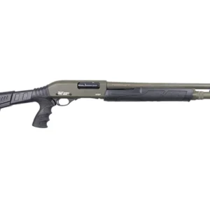 Gforce Arms GF2P12 GF2P  12 Gauge Pump 3" Chamber 7+1 20" Fixed Cylinder Bore, OD Green Barrel/Rec, Black Furniture, 5rd Shell Carrier Stock, Rubber Pistol Grip, Blade Sight, 3rd Shell Holder on Rec