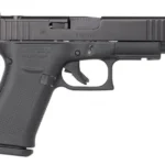 Glock PA4850203FRMOS G48 MOS Slim Compact 9mm Luger 15+1 4.17" Black GMB Barrel, Black nDLC Optic Ready/Serrated Steel Slide, Black Polymer Frame w/Beavertail & Front Rail, Black Textured Polymer Grip | Elite Firearms
