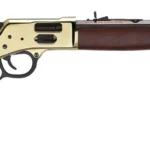 Henry H006GM Side Gate 357 Mag/38 Special 10+1 20" Blued Octagon Barrel, Polished Brass Rec, American Walnut Stock, Adj. Sight | Elite Firearms