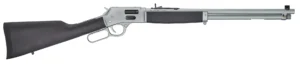 Henry H012GAW Big Boy All Weather Side Gate 44 Mag Caliber with 10+1 Capacity, 20" Barrel, Satin Hard Chrome Metal Finish & Stained Hardwood Stock, Right Hand (Full Size) | Elite Firearms