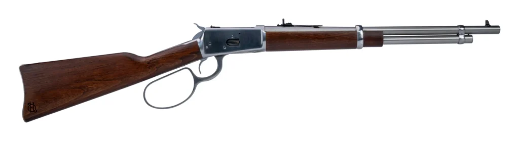 Heritage Mfg H92045189 92 Ranch Hand 45 Colt (Long Colt) 8rd 18" Stainless Polished  Barrel, Stainless Polished Receiver, Fixed Hardwood Stock | Elite Firearms