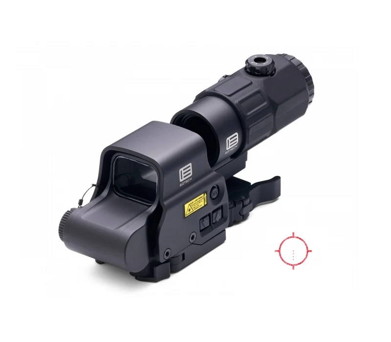 Eotech HHSV HHS V EXPS3-4 & G45 Magnifier Black Anodized 1 x 5x 4 x 1 MOA Red Dot/ 68 MOA Red Ring