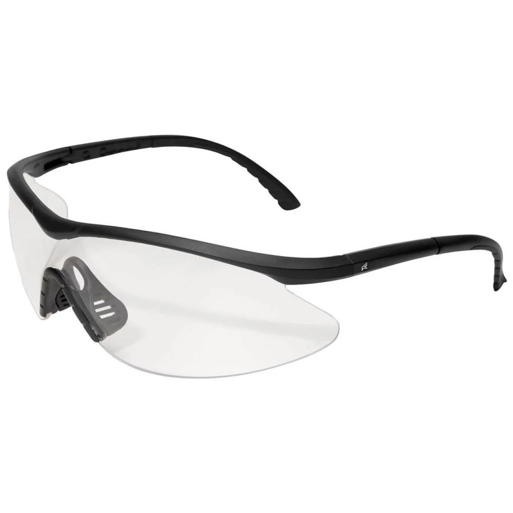 Edge Eyewear Fastlink Shooting Glasses Black Frame with Clear G15 Vapor Shield Lens | Elite Firearms