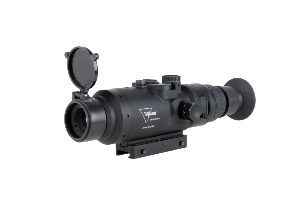 Trijicon EO HUNTER243 IR-Hunter 24-3 Thermal Matte Black 1.2-9.6x 24mm Multi Reticle 1x-8x Zoom, 640x480, 12 Microns, 60Hz Resolution | Elite Firearms