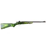 Crickett KSA2231 Youth 22 LR 1rd 16.12" Blued Barrel & Receiver, Fixed Front/Adjustable Rear Peep Sights, Green/Black Laminate Stock w/11.5" LOP, Rebounding Firing Pin Safety | Elite Firearms