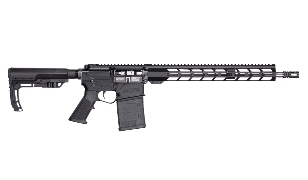 Patriot Ordnance Factory 02357 LMR Base 308 Win 20+1 16.50" Black Aluminum Receiver A2 Style Grip | Elite Firearms