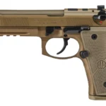 Beretta USA JS92M9A4GM M9A4  9mm Luger 5.10" Threaded Barrel 18+1, Flat Dark Earth Cerakote Polymer Frame, Serrated Steel Optic Cut Slide, Polymer Grip & Decocker Safety | Elite Firearms