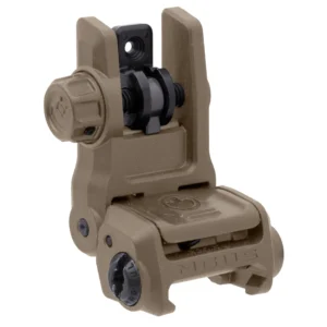 Magpul MAG1167-FDE MBUS 3 Sight Rear  Flat Dark Earth Flip Up for AR-10/AR-15/M4/M16/M110/SR-25 | Elite Firearms