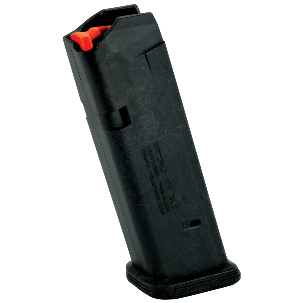 Magpul MAG546-BLK PMAG GL9 17rd 9mm Luger Compatible w/Glock 17/19/26/34/45 Black Polymer