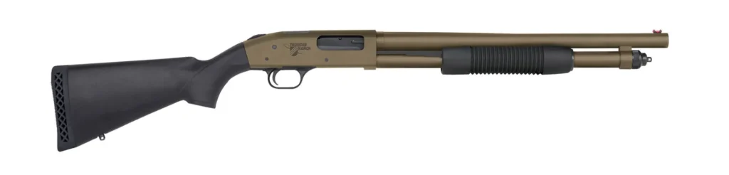 Mossberg 50781 590 Thunder Ranch 12 Gauge 5+1 3" 18.50" Cylinder Bore, Patriot Brown Barrel/ Optic Cut Rec, Black Synthetic Furniture, Fiber Optic Sight | Elite Firearms