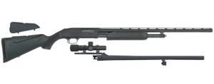 Mossberg 58244 500 Field/Deer 12 Gauge 5+1 3" 28" Vent Rib/24" Slugster Barrels, Blued Metal Finish, Synthetic Dual Comb Stock, Includes Accu-Set Chokes & 2.5x20mm Scope | Elite Firearms