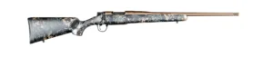 Christensen Arms 8010108500 Mesa FFT 300 Win Mag 3+1 22" Threaded Barrel, Burnt Bronze Cerakote, Green with Black/Tan Webbing Stock | Elite Firearms