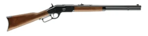Winchester Repeating Arms 534200140 Model 1873 Short Rifle 44-40 Win 10+1 20" Blued Round Barrel, Rifle-Style Forearm & Cap, Walnut Straight Grip Stock w/Crescent Buttplate, Steel Loading Gate | Elite Firearms