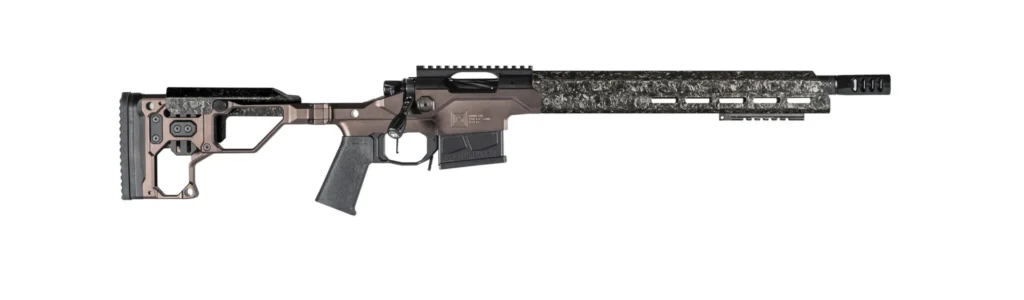 Christensen Arms 8010300800 Modern Precision 308 Win 16" Threaded Carbon Fiber Barrel 5+1, Black Nitride Finish, Desert Brown Anodized Folding Stock, Polymer Grip | Elite Firearms