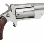 North American Arms 22MR Ranger II 22 WMR Caliber with 1.63" Barrel, 5rd Capacity Cylinder, Overall Stainless Steel Finish & Rosewood Birdshead Grip | Elite Firearms
